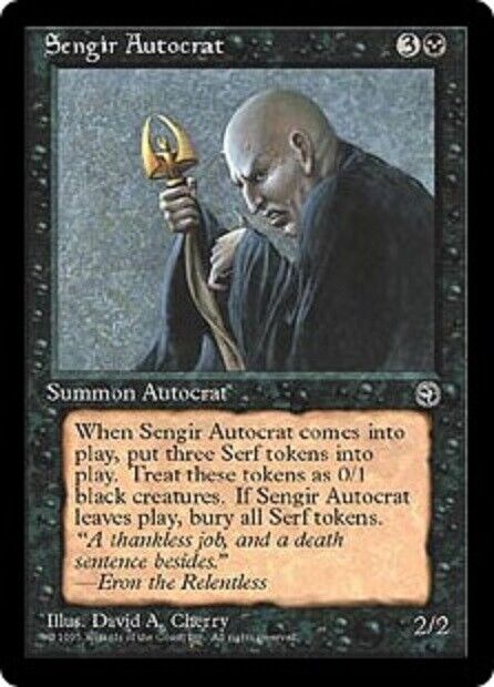 MTG MTG 1x Sengir Autocrat Homelands Card Magic The Gathering