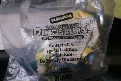 1988 Playskool Wendy’S Exclusive Definitely Dinosaur Sealed Parasaurolophus Toy