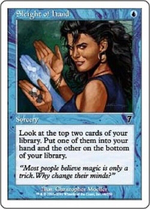 MTG MTG 1x  Sleight of Hand 7E Seventh Edition  Card Magic The Gathering