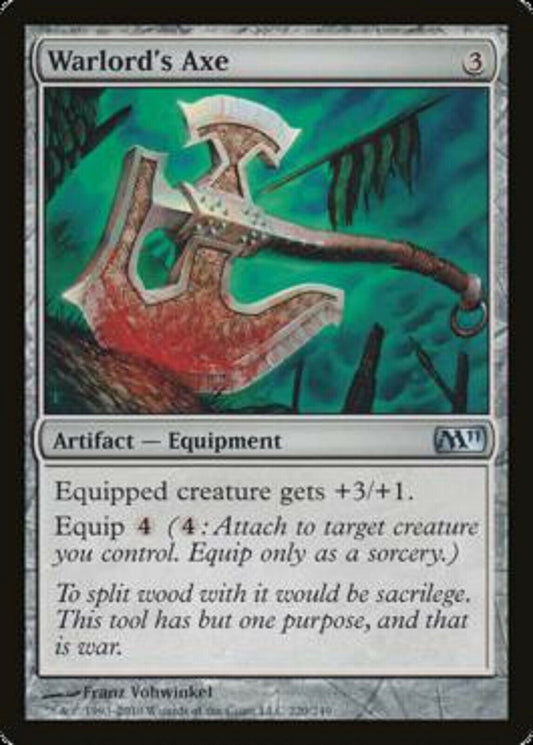 MTG MTG 1x Warlord's Axe Magic 2011 Magic the Gathering