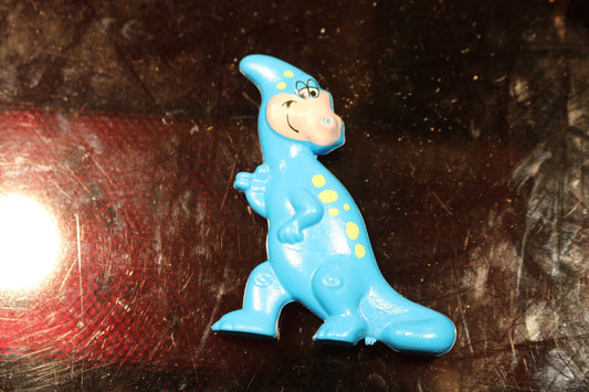 1992 Flintstones Blue Dinosaur Dino Pvc Figure Cereal Premium Parasaurolophus