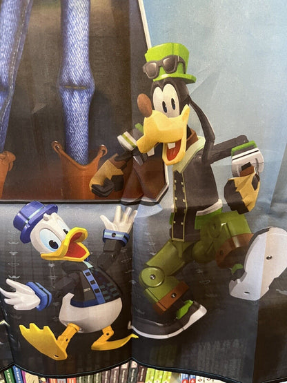 Kingdom Hearts & Toy Story WALL HANGING 27”x40” Sora, Woody, Goofy, Donald Nice