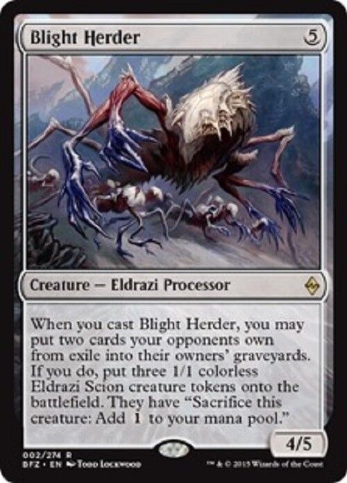 MTG 1x Blight Herder BFZ Battle for Zendikar  NM Card MTG Magic Commander