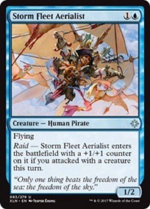 MTG 1x Storm Fleet Aerialist Ixalan Unplayed NM card  MTG Magic Pauper