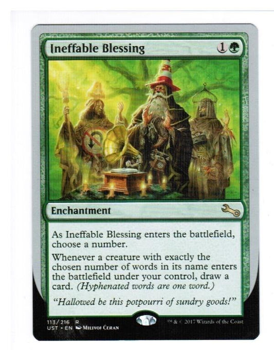 MTG Ineffable Blessing (F) Unstable Magic the Gathering Card  Enchantment