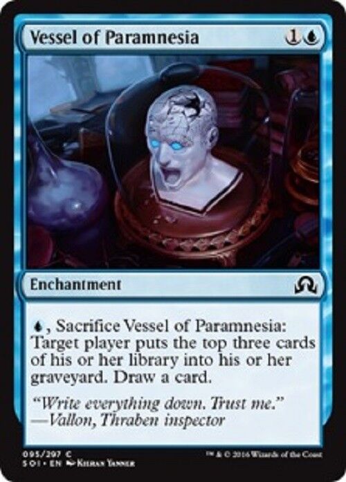 MTG 4x Vessel of Paramnesia Shadows over Innistra MTG Magic the gathering Blue Cards