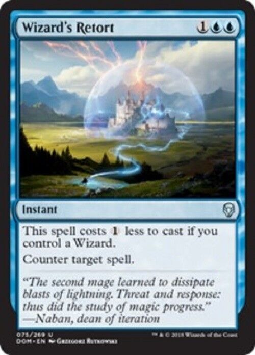 MTG 1x Wizard's Retort Dominaria card NM MTG Magic Pauper