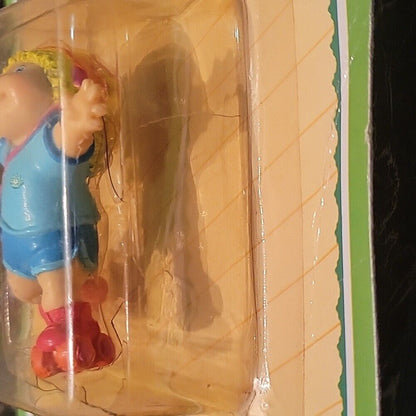 1984 Cabbage Patch Kid Figure Pvc Girl Roller Blade Toy Sealed On Card Unpunched