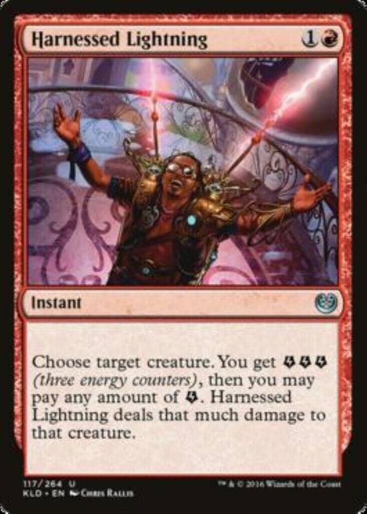 MTG MTG 1x  Harnessed Lightning Kaladesh Card Magic The Gathering NM