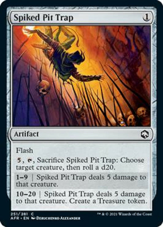 MTG MTG 1x Spiked Pit Trap FOIL Adventures in the Forgotten Realms