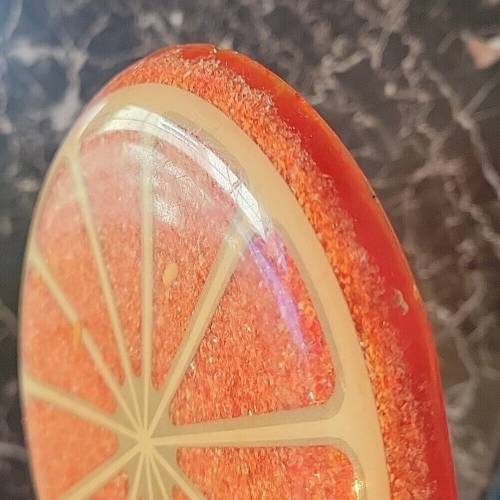Orange Hand Made Crush Glass Lime Crushed Glass 1999 New Trend Industries