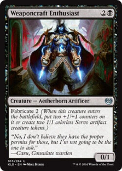 MTG MTG 1x Weaponcraft Enthusiast Kaladesh card Magic The Gathering pauper Commander