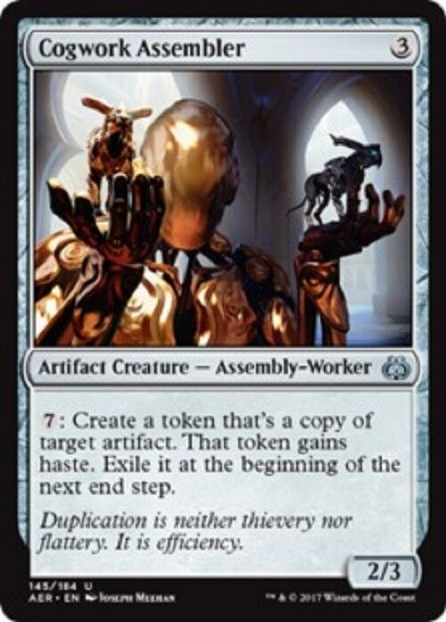 MTG Cogwork Assembler Aether Revolt Card MTG Commander Pauper