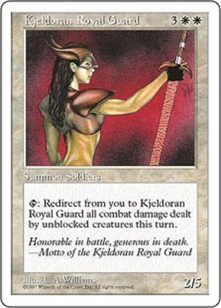 MTG 1x Kjeldoran Royal Guard Fifth Edition MTG Magic the Gathering