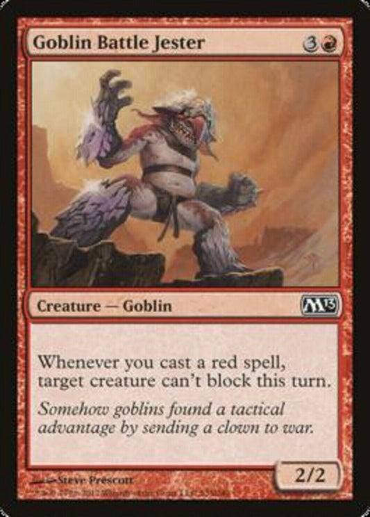 MTG MTG 4x Goblin Battle Jester Magic 2013 cards Magic the gathering