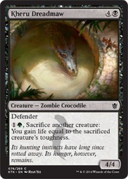 MTG MTG 4x  Kheru Dreadmaw Khans of Tarkir  Cards Magic The Gathering