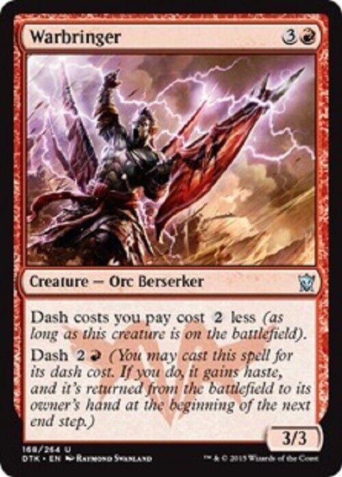 MTG 1x  Warbringer Dragons of Tarkir card Magic the Gathering MTG