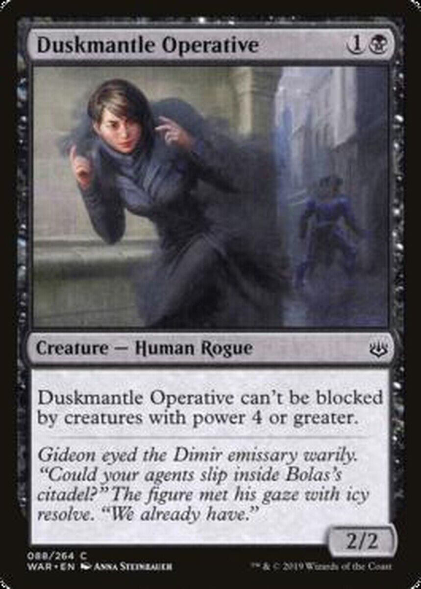 MTG MTG 4x  Duskmantle Operative War of the Spark Cards Magic The Gathering NM