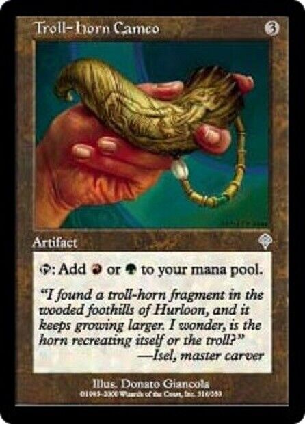 MTG 1xTroll-Horn Cameo Invasion card MTG Magic the Gathering