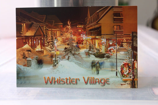 Vintage Post Card Whislter Village Montain Moments Canada Ks-13090 B-C