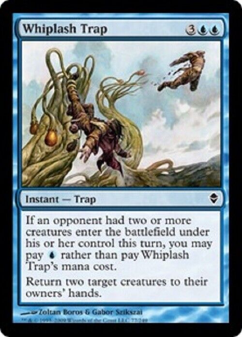 MTG MTG 4x   Whiplash Trap ZEN Zendikar  Card Magic The Gathering Pauper