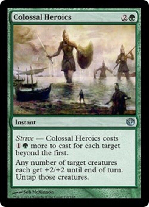 MTG MTG 1x  Colossal Heroics Journey into Nyx card Magic The Gathering Pauper