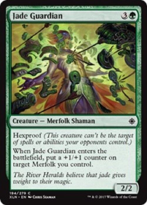 MTG 4x Jade Guardian Merfolk NM Ixalan MTG Magic the gathering