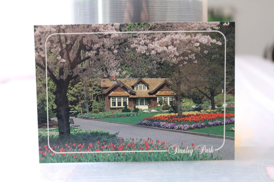 Vtg Post Card Stanley Park Springs Arrives In Vancouver'S 1,000 Acre Bob Herger
