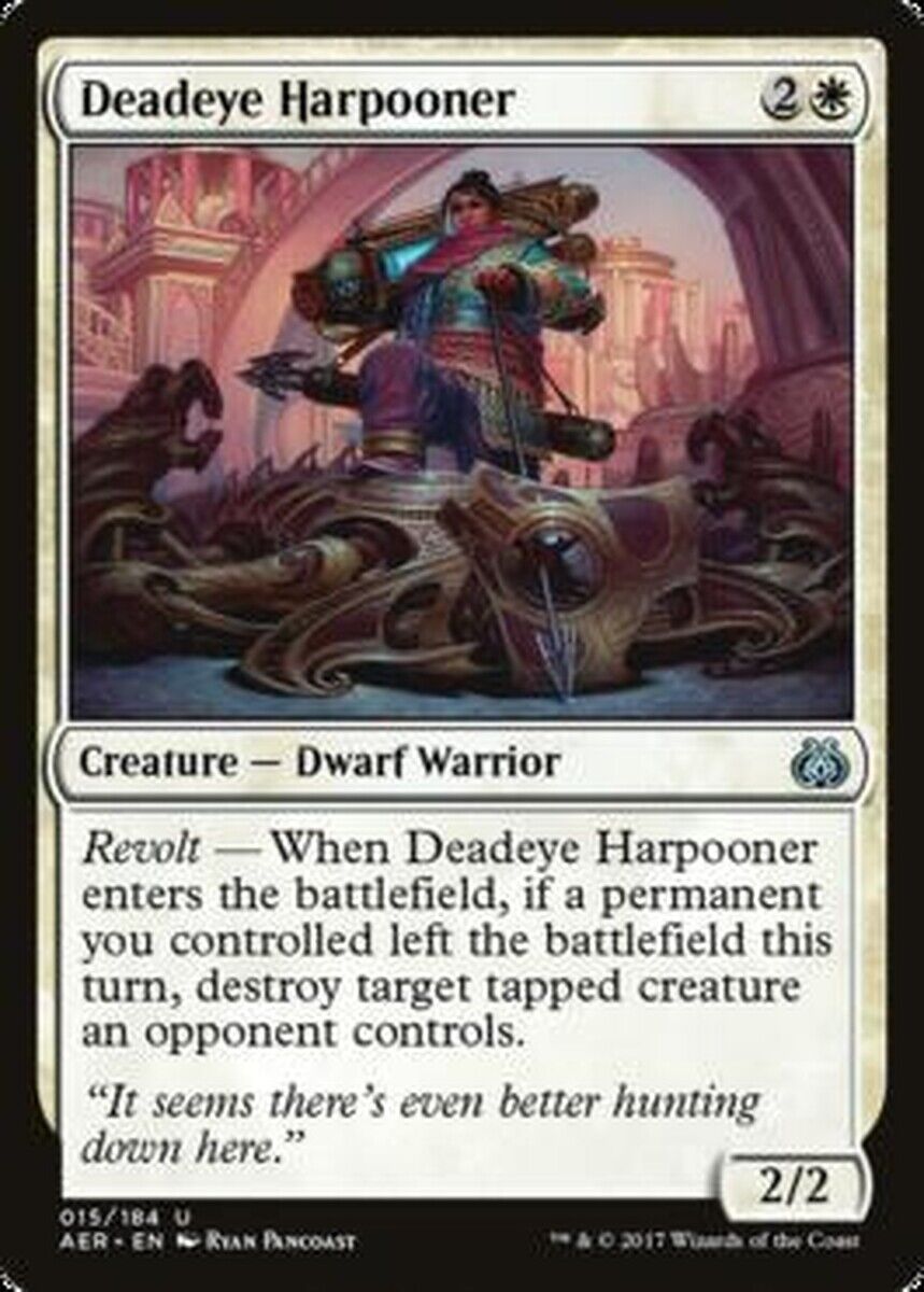 revolt mtg cards MTG MTG 1x Deadeye Harpooner Aether Revolt Foil Magic the gatherine ca –  Omniphustoys