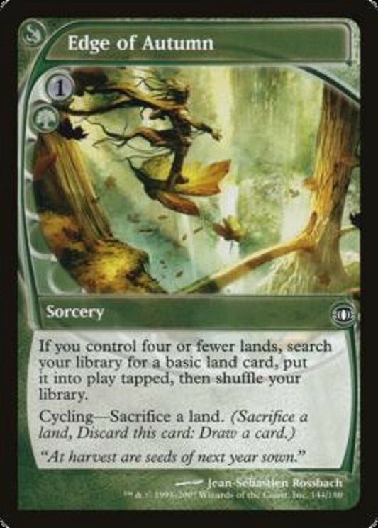 MTG MTG 1x  Edge of Autumn Future Sight card Magic The Gathering