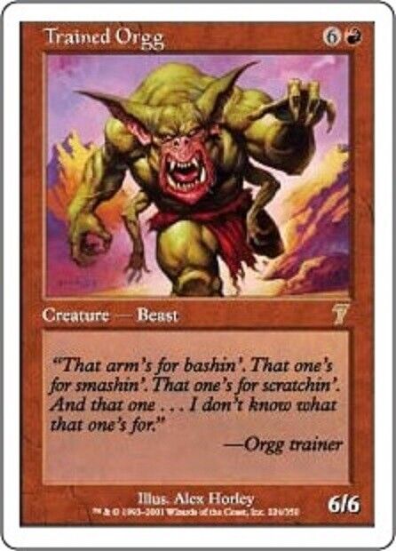 MTG MTG 1x  Trained Orgg Seventh Edition  Magic The Gathering