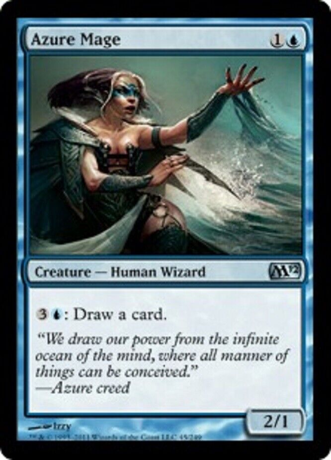 MTG MTG 1x Azure Mage Magic 2012  Card Magic The Gathering NM