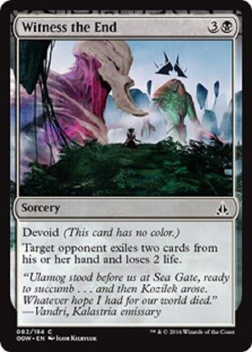 MTG 4x  Witness the End Oath of the Gatewatch  MTG Magic the Gathering card