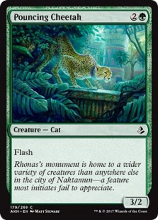 MTG MTG 4x  Pouncing Cheetah  Amonkhet  cards Magic The Gathering