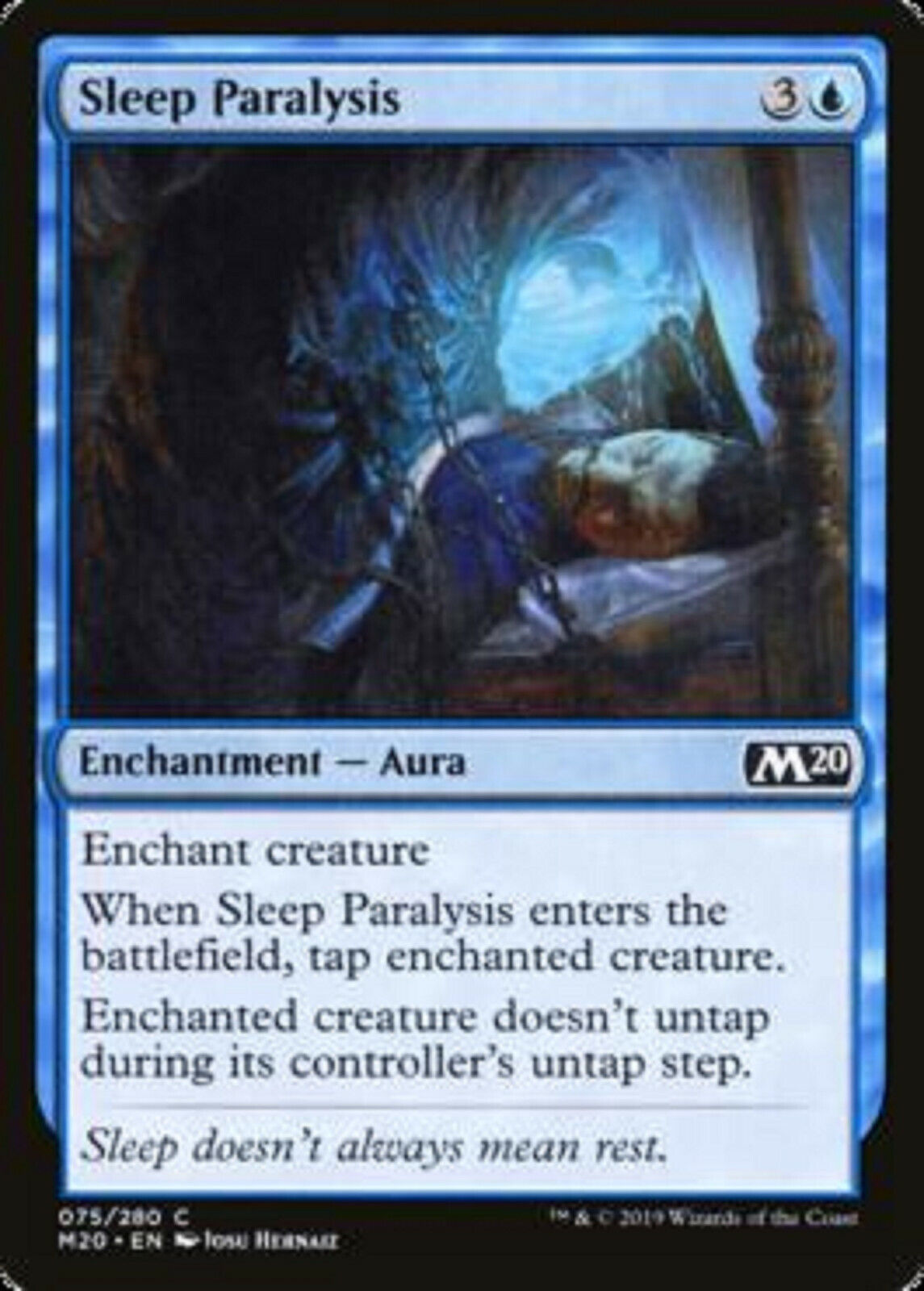 MTG MTG 4x Sleep Paralysis  Core Set 2020 card Magic The Gathering