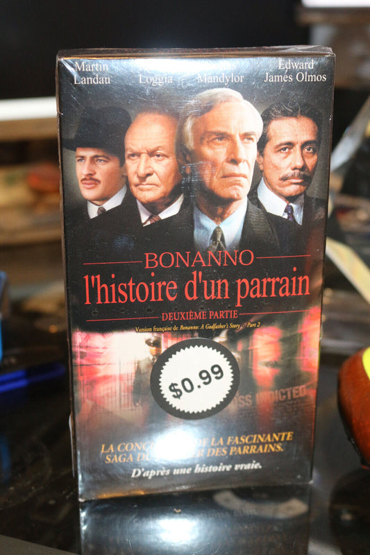 Bonanno A Godfather'S Story Vhs Sealed Condition French L'Histoire D'Un Parrain