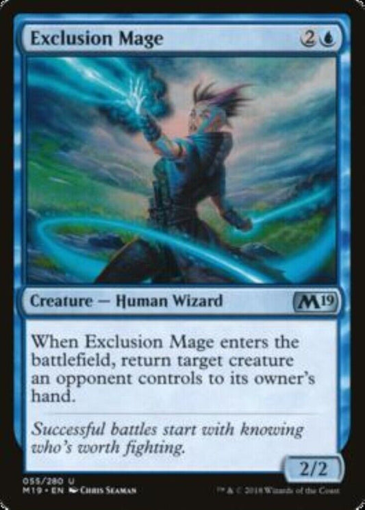 MTG MTG 1x Exclusion Mage Core Set 2019 Card Magic The Gathering