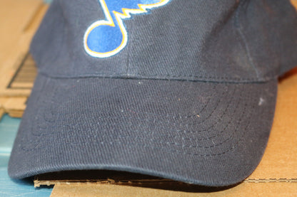 St. Louis Blues Nhl Embroidered Logo Mens Cap Navy Blue Dad Hat Slouch Nwt