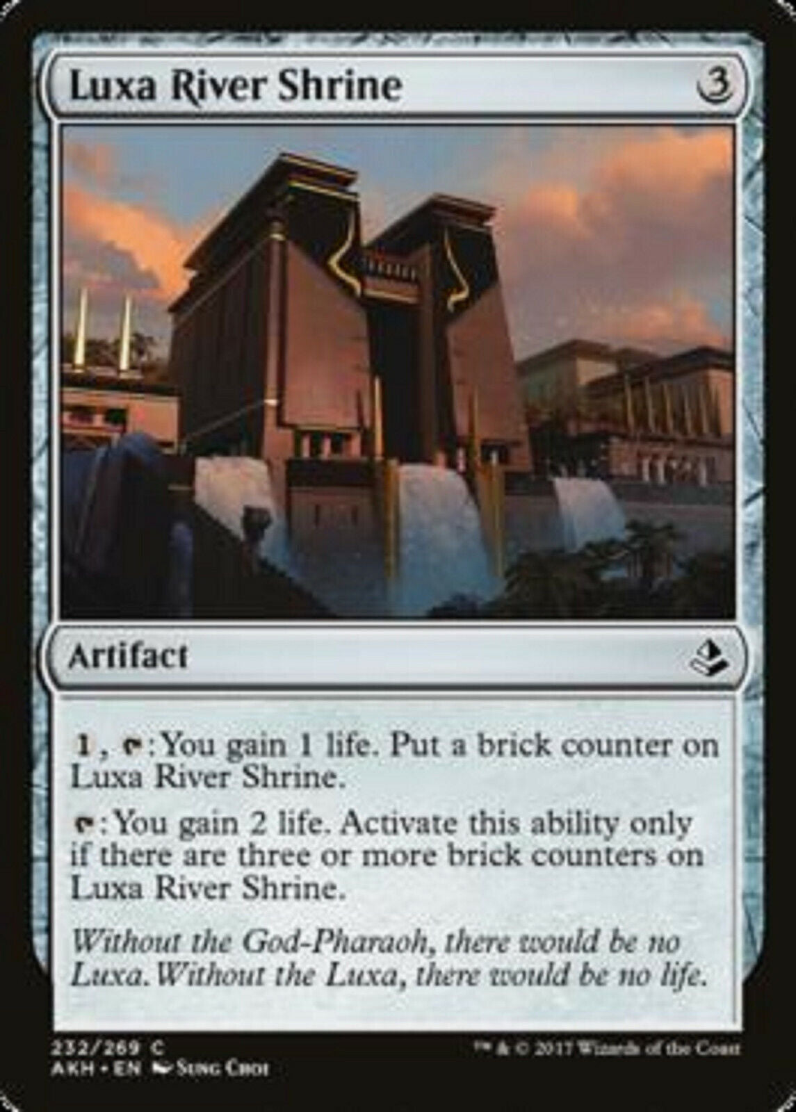 MTG MTG 4x Luxa River Shrine Amonkhet  NM cards  artifact