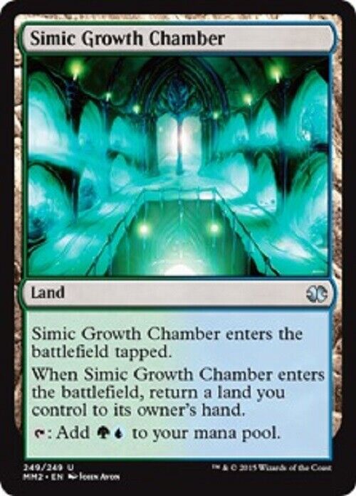 MTG MTG 1x Simic Growth Chamber Modern Masters 2015 Edition card Magic The Gathering