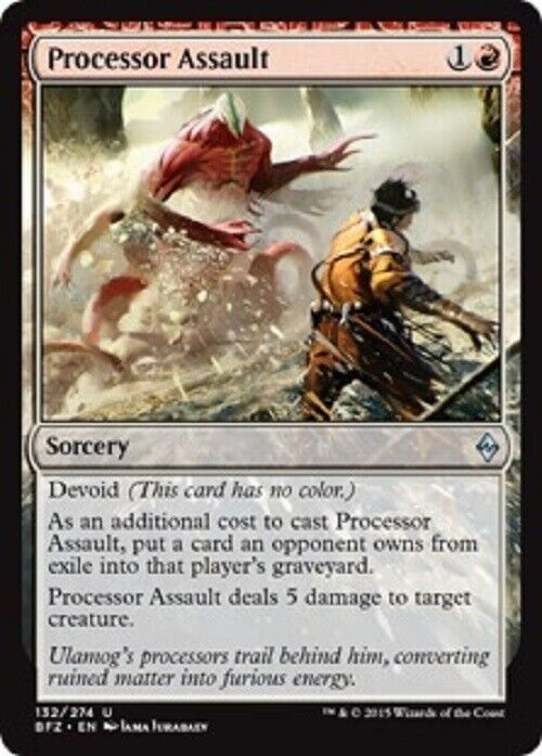 MTG MTG 1x Processor Assault BFZ Battle for Zendikar  Card Magic The Gathering