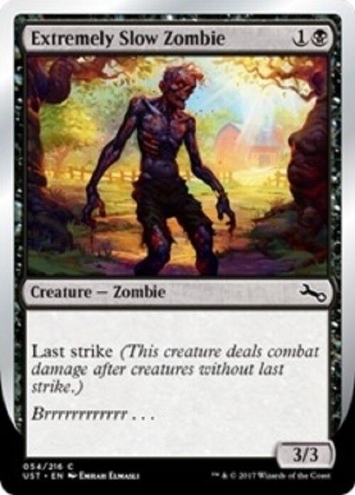 MTG 4x mtg Extremely Slow Zombie A Unstable cards Magic the Gathering  NM