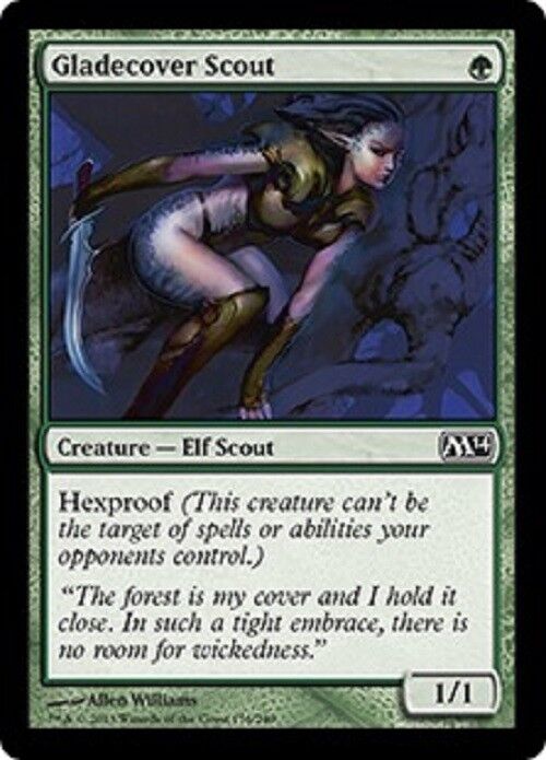 MTG 4x mtg Gladecover Scout M14 Magic 2014 Core Set cards Magic the Gathering