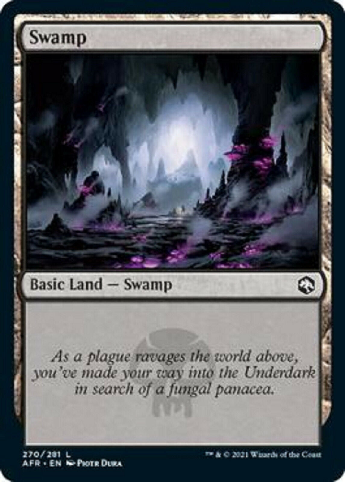 MTG MTG FiveX Swamp 270 FOIL Adventures in the Forgotten Realms