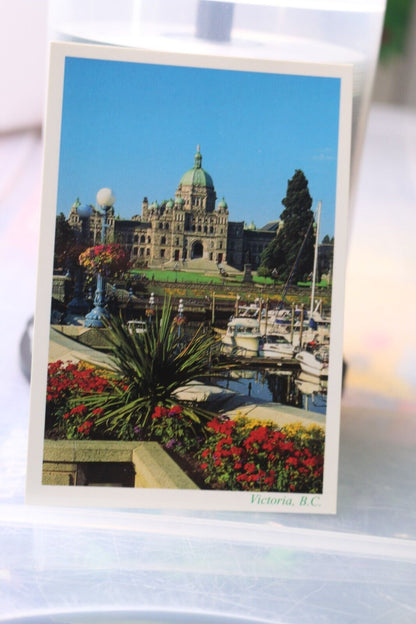 Vintage Post Card Victoria.B.C. Canada Parliament Buildings Harbour
