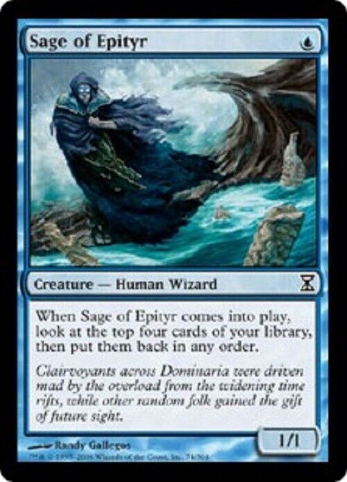 MTG MTG 1x  Sage of Epityr TSP Time Spiral Card Magic The Gathering pauper