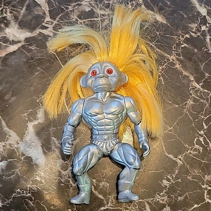 1992 Tnt Toys Troll Force Silver Warrior Action Figure Rare T.N.T. Toy Vintage