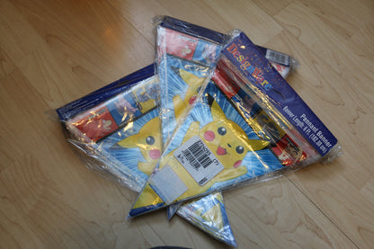 Pokemon Pikachu X23 Lot Nintendo Party Decorations Pennant Banners 1999 6 Ft