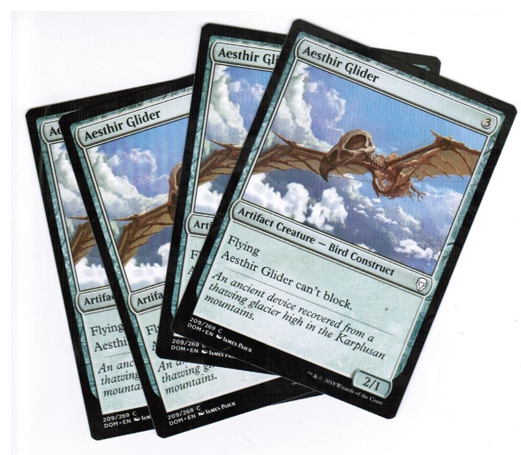 MTG MTG Aesthir Glider Dominaria  X4 4x Magic the GAthering cards