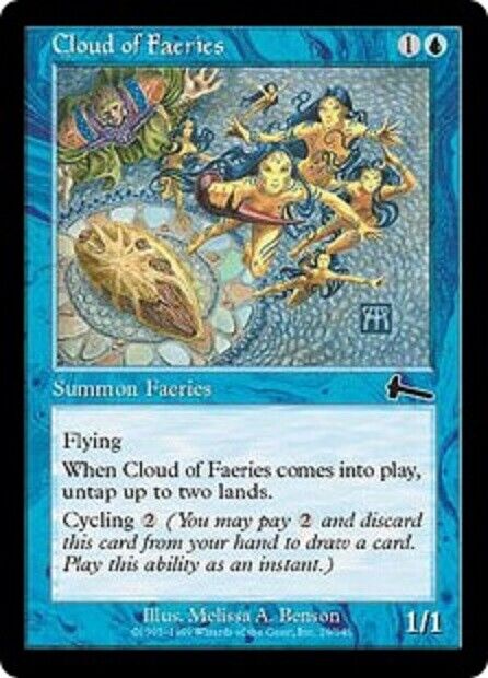 MTG Cloud of Faeries Urza's Legacy  MTG Magic the gathering card 1x